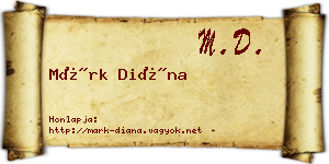 Márk Diána névjegykártya